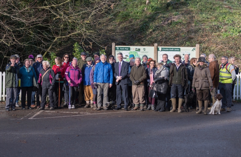 James Cartlidge MP with Clare Walkers are Welcome