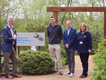 James Cartlidge Conservative Candidate at Flatford Wildlife Garden 