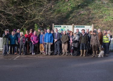 James Cartlidge MP with Clare Walkers are Welcome