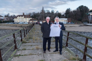 James Cartlidge MP with John Davitt